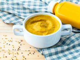 Bowl of mustard photo