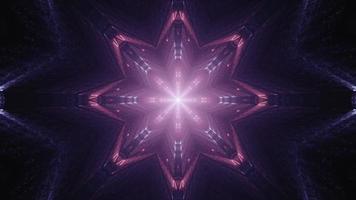 Colorful star shape 3D kaleidoscope design illustration for background or texture photo