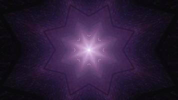 Colorful star shape 3D kaleidoscope design illustration for background or texture photo