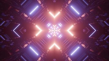 Colorful 3D kaleidoscope design illustration for background or texture