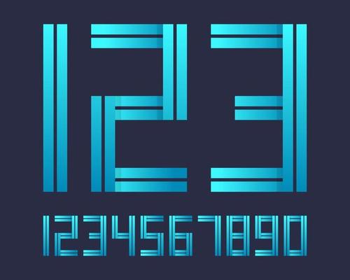 Sport number set
