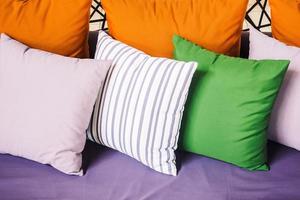 Pillows on sofa photo