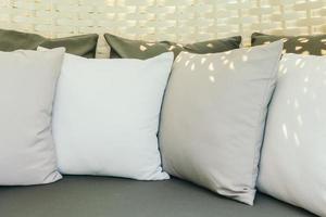 Pillows on sofa photo