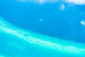 vista aérea de las islas maldivas foto