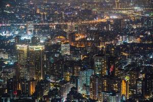 vista aérea, de, taipei, ciudad, taiwán foto