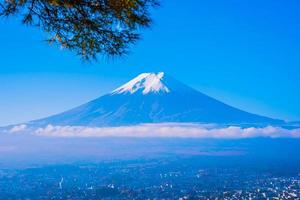 Mt. Fuji in Japan in autumn photo