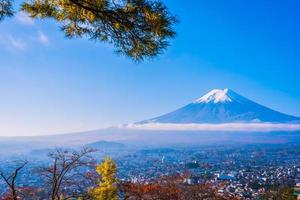 Mt. Fuji in Japan in autumn photo