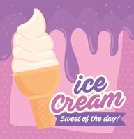 Ice cream poster vector