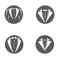 Tuxedo logo images set vector