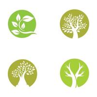 Tree logo images design set vector