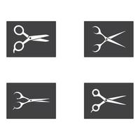 Scissors images illustration set vector