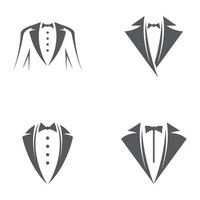 Tuxedo logo images set vector