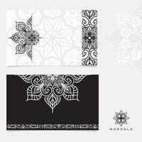 mandala de flores. elementos decorativos vintage. patrón oriental, ilustración vectorial. vector