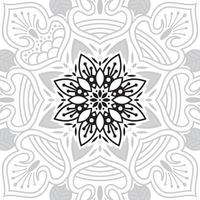 mandala de flores. elementos decorativos vintage. patrón oriental, ilustración vectorial. vector