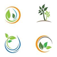 Leaf logo images vector