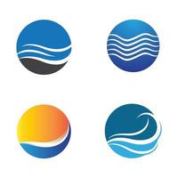 Sunset logo images vector