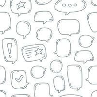 chat bubble seamless pattern vector