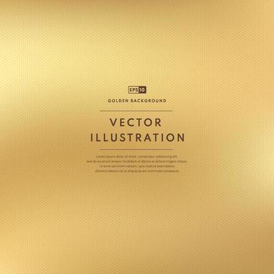 Abstract luxury smooth golden color with dotted pattern texture. Vector gold blurred gradient style background. Vector illustration.