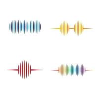 Sound wave images vector