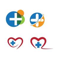 Medical care logo images vector