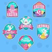 Cute Label of Easter Event vector