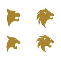 Lion logo images illustration vector