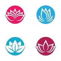 Beauty lotus logo images vector