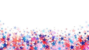 Red and blue stars isolated on white background vector