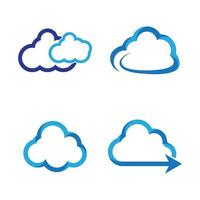 Cloud logo images illustration vector