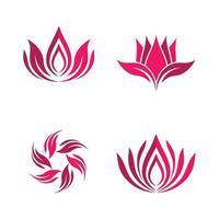 Beauty lotus logo images vector