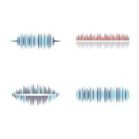 Sound wave images vector