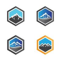 Mountain logo images vector