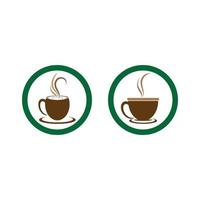 imágenes de taza de cafe logo vector