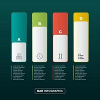 Bar Chart Diagram For Financial Analysis Illustration vector