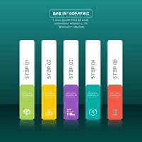 Bar Chart Diagram For Financial Analysis Illustration vector