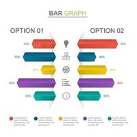 Bar Chart Diagram For Financial Analysis Illustration vector