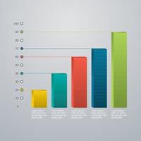 Bar Chart Diagram For Financial Analysis Illustration vector