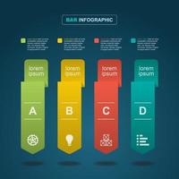 Bar Chart Diagram For Financial Analysis Illustration vector