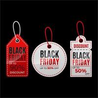 Black Friday Tags. For Shopping business vector