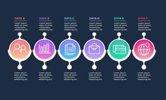 Infographics with steps options vector