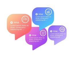 Vector infographic design template with five options steps