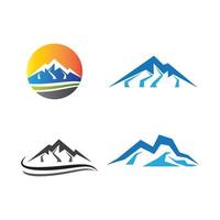 imagenes de logo de montaña vector