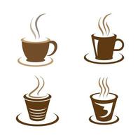 Coffee cup logo images vector