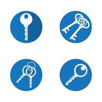 House key logo design vector