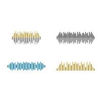 Sound wave images vector