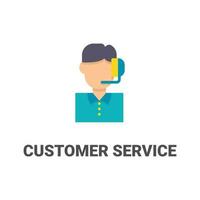 avatar customer service vector icon from avatar collection. flat style illustration, perfect for your website, application, printing project, etc