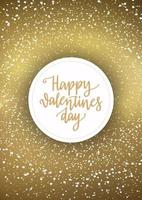 Happy Valentine's Day greeting card design. vector