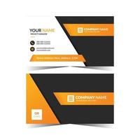 Modern double sided business card template vector