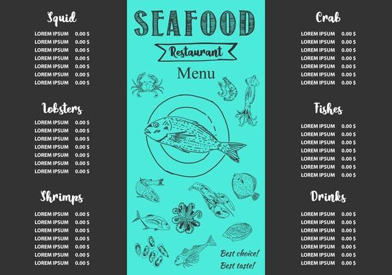 Restaurant Menu Template Vector Art, Icons, and Graphics for Free Download