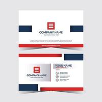 Corporate business card template illustration vector